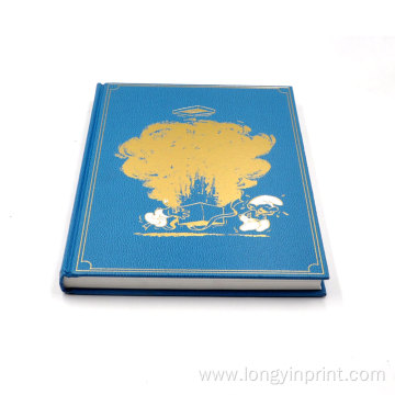 round square back gold foil stamping paper hardcover book printing